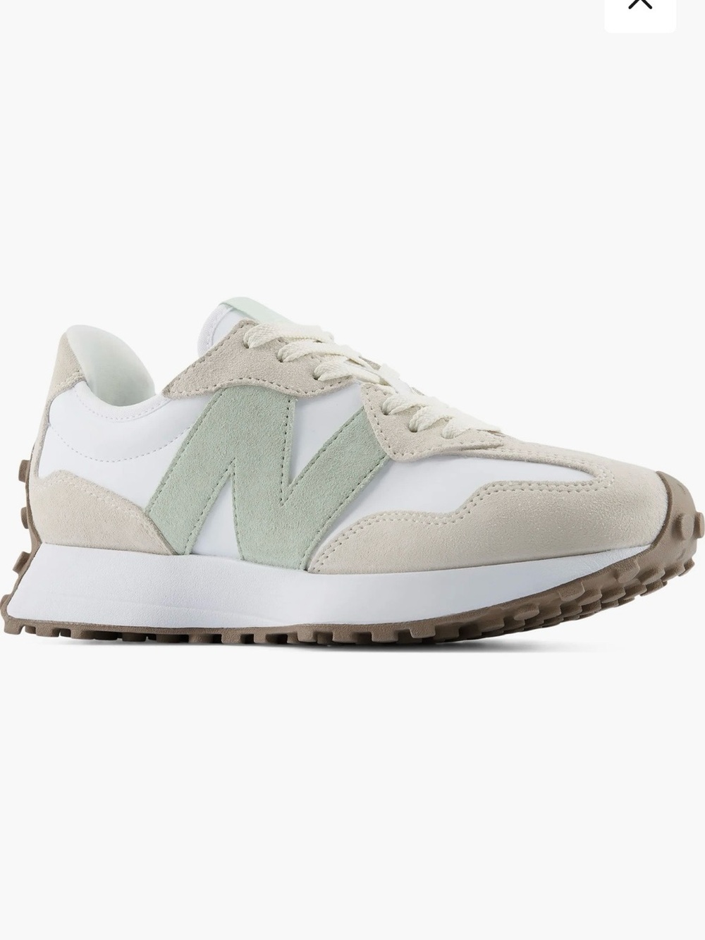 NWOT New Balance 327 - Angora and white
